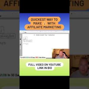 quickest way to make money with affiliatemarketing... #shorts