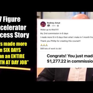 7 Figure Accelerator PROOF | More in 6 days than his job pays in A MONTH