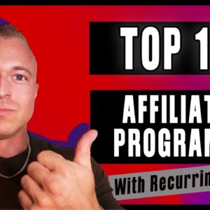 10 Best Affiliate Programs To Make Recurring Passive Income In 2021 | Affiliate Marketing Programs