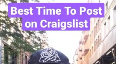 #Shorts Best Time To Post on Craigslist - Craigslist